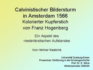 Bildersturm niederlande 1566