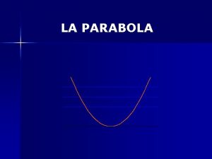 Parabola elementi