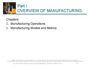 Manufacture vs production