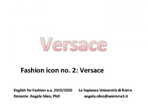 Versace english