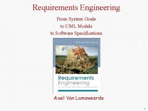 Requirements engineering uml