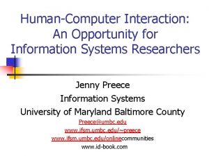 Umbc online mis