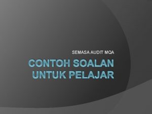 Contoh mqa