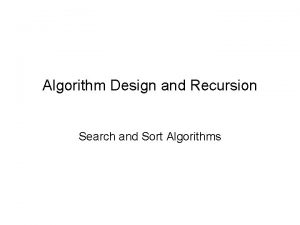 Selection sort using recursion