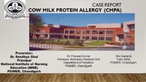 CASE REPORT COW MILK PROTEIN ALLERGY CMPA INTRODUCTION