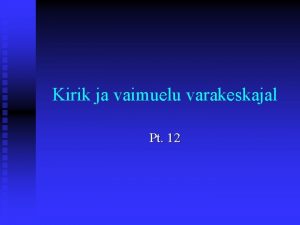 Kirik ja vaimuelu varakeskajal Pt 12 Paavsti esilekerkimine