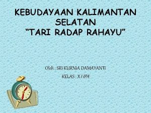 Tari radap rahayu Tari radap rahayu