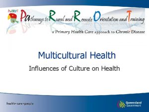 Multicultural health definition