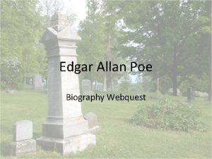 Poe webquest