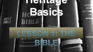 Heritage Basics Scripture Memory Verse 2 Timothy 3