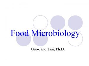 Food Microbiology GuoJane Tsai Ph D Aeromonas 1