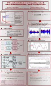 EMG Amplitude Estimation to Torque About a Joint