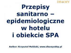 Przepisy sanitarno epidemiologiczne w hotelu i obiekcie SPA
