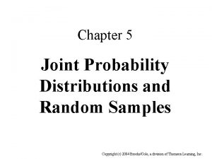 Joint probability