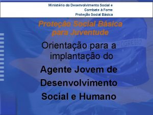 Ministrio do Desenvolvimento Social e Combate Fome Proteo