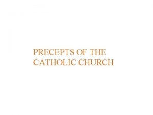 Five precepts of the catholic church