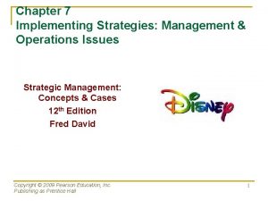 Strategic management chapter 7
