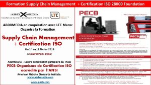 Formation Supply Chain Management Certification ISO 28000 Foundation