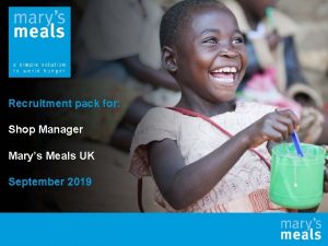 Mary's meals northern ireland