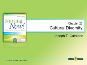 Chapter 22 Cultural Diversity Joseph T Catalano Copyright