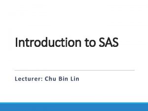 Sas tutors