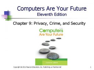 Computers Are Your Future Eleventh Edition Chapter 9