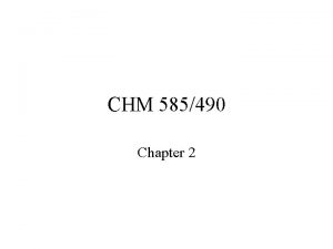 CHM 585490 Chapter 2 Chapter 2 Petroleum Cracking