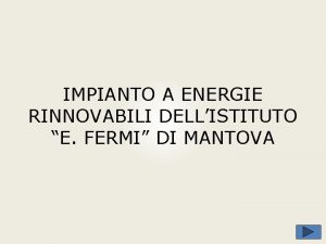 IMPIANTO A ENERGIE RINNOVABILI DELLISTITUTO E FERMI DI