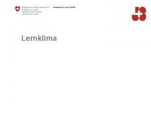 Lernklima Aufbau 1 2 3 4 5 Faktoren