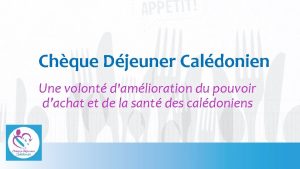 Cheque dejeuner caledonien