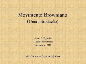 Movimento browniano
