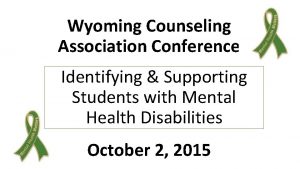 Wyoming counseling association