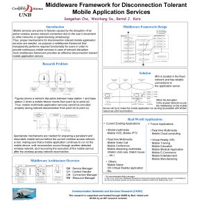 Middleware Framework for Disconnection Tolerant Mobile Application Services
