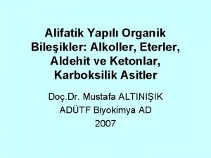 Alifatik aldehit