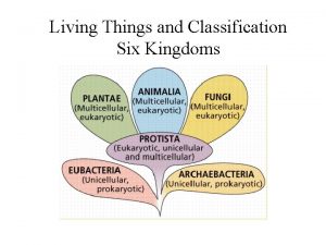 Living Things and Classification Six Kingdoms What is
