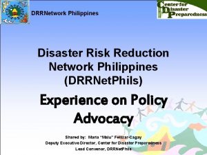 DRRNetwork Philippines Disaster Risk Reduction Network Philippines DRRNet