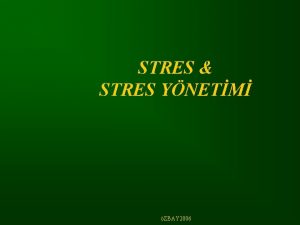Stres yönetimi