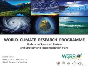 World climate programme