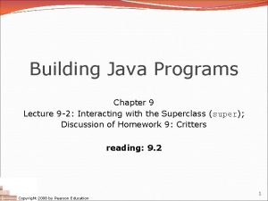 Java critter strategy