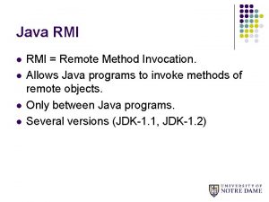 Rmi in java