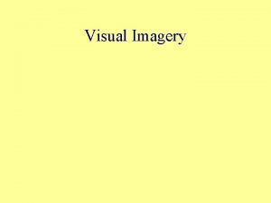 Visual imagery