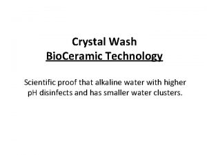 Bio ceramic technology