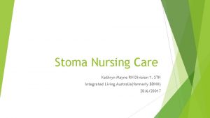 Stoma nursing care plan