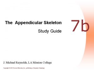 The Appendicular Skeleton Study Guide J Michael Reynolds