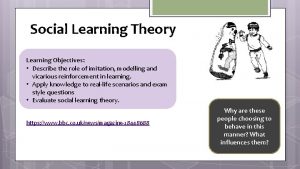 Evaluate social learning theory