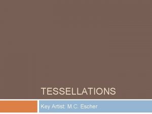 Famous tessellation artists Famous tessellation artists