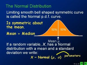 The normal curve is smooth and symmetric.