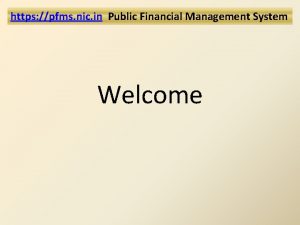 Https://pfms.nic.in Https://pfms.nic.in