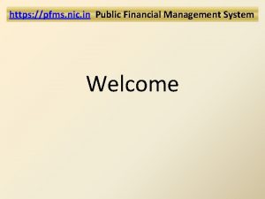 Https://pfms.nic.in