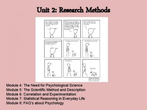 Module 4 the need for psychological science